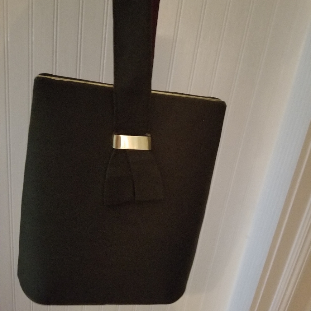 Vintage linen evening bag